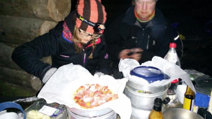 Pizza på trangia